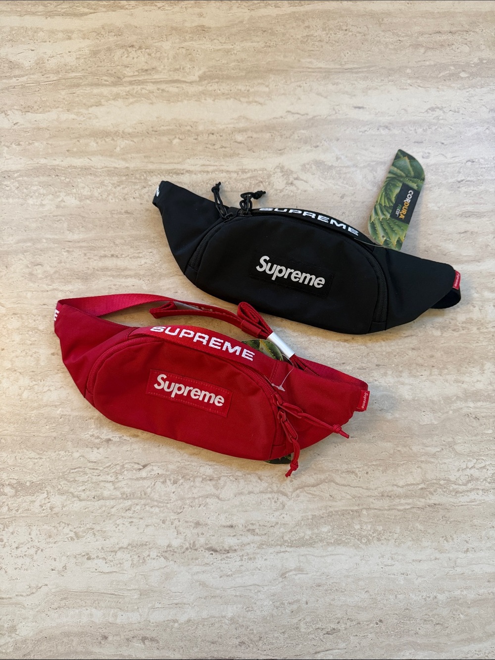Supreme Red and Black Waist Bags - Dual Pack (2)